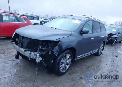2013 Nissan Pathfinder Platinum from USA, damaged, VIN 5N1AR2MM9DC667698